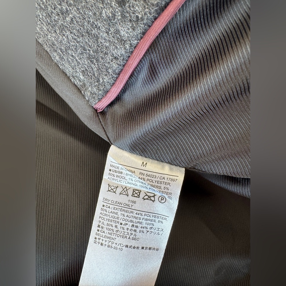 BRAND NEW! Banana Republic Men’s Gray Wool Blend Double Breasted Coat - Picture 8 of 13